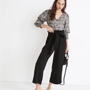 Madewell Black Wide Leg Pants